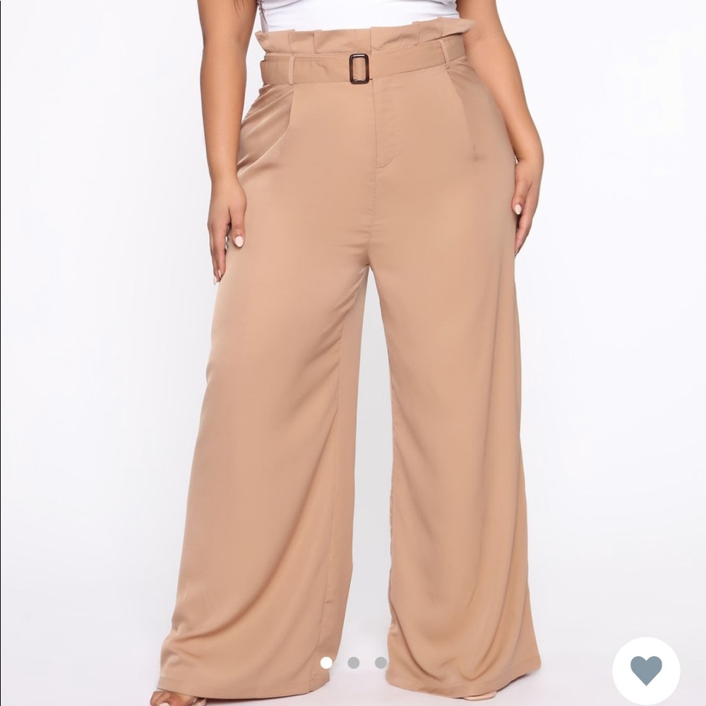 High Waisted Paper Bag Pants